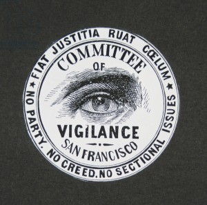 Seal of the San Francisco Vigilance Committee, 1851 (engraving)